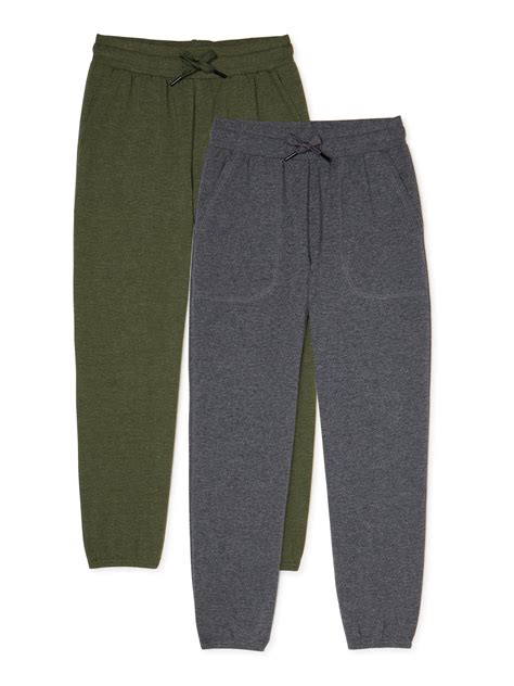 Athletic Works Boys Jersey Knit Jogger Sweatpants 2 Pack Sizes 4 18