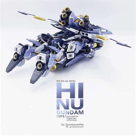 Custom Build Mg 1100 Hi Nu Gundam Ver Ka Vfs Variable Fighter System