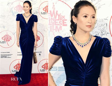 Zhang Ziyi In Marc Bouwer Couture New York Chinese Film Festival