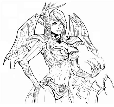 World Of Warcraft Horde Coloring Pages Coloring Pages