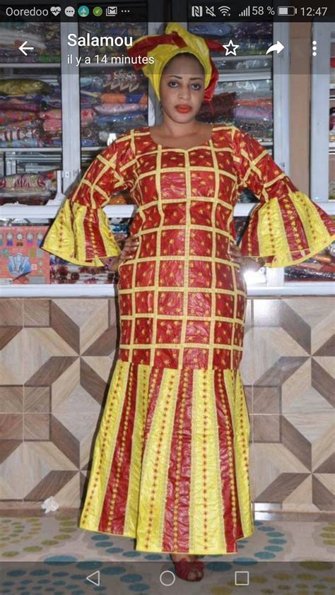 Épinglé Par Ramatou Kane Sur Bazin Brodé Robe Africaine Mode