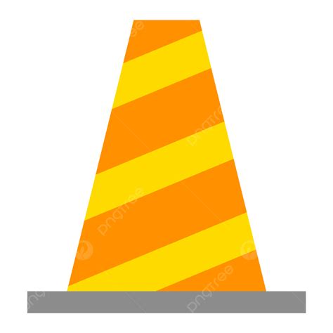 Orange Traffic Cone Clipart Vector Traffic Cone Icon Flat Vector