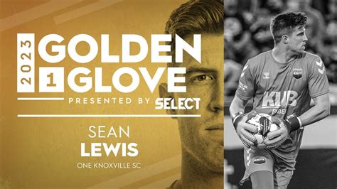 The 2023 Usl League One Golden Glove Recipient Sean Lewis One