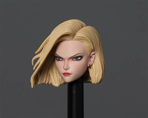 16 Anime Girl Head Sculpt Android 18 For 12 Female Figure Body