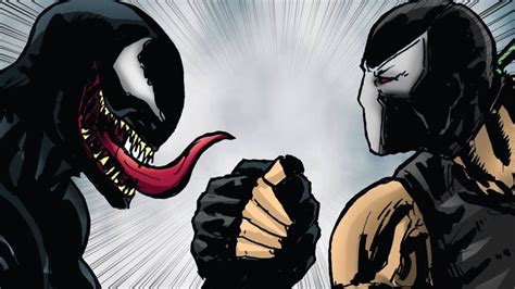 Drawing Venom Vs Bane Arm Wrestling Youtube