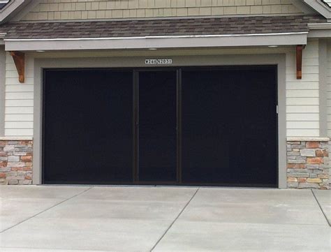 Garage Door Screen Panels Black — John Robinson House Decor For Garage