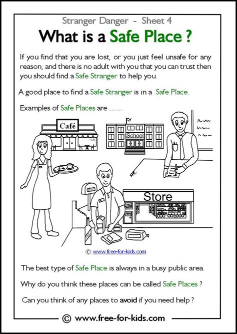 Printable Safe And Unsafe Situations Worksheet