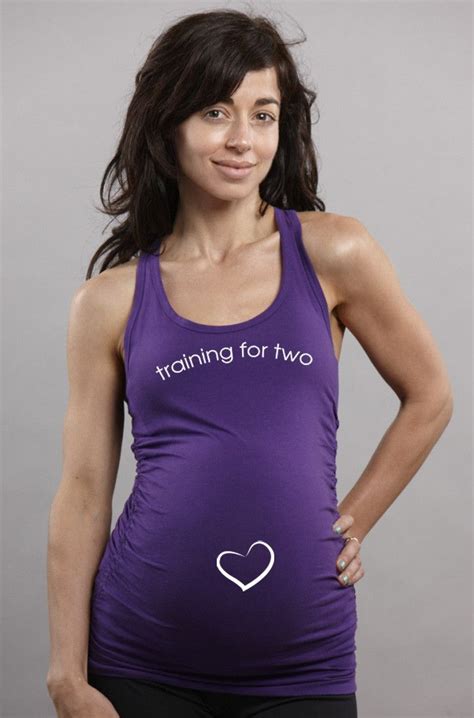Training For Two Racerback Tank Top Travelling While Pregnant