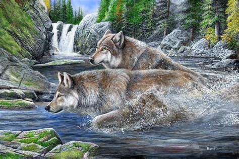 546 Treacherous Crossing Wolves — The Art Of Kevin Daniel