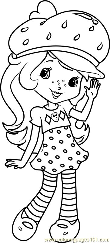 strawberry shortcake coloring page  strawberry shortcake coloring pages coloringpagescom