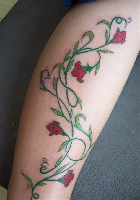 Flower Tattoo Designs Flower Vine Tattoos Flower Leg Tattoos Vine