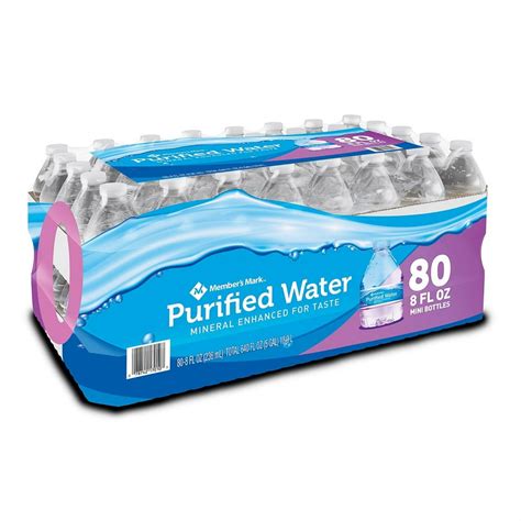 Member S Mark Purified Bottled Water 8oz 80pk Wholesale Cheap