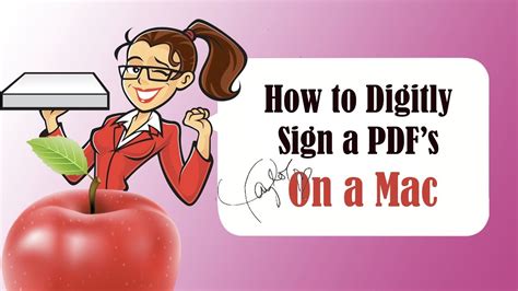 How to Digitally Sign PDF's in MAC OS X Yosemite - YouTube