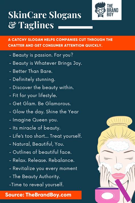 185 Best Skincare Slogans And Taglines Thebrandboy Catchy Taglines