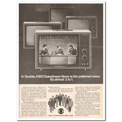 Kiro Tv 1973 Seattle Preferred News Frank Magid Media Vintage Ad On