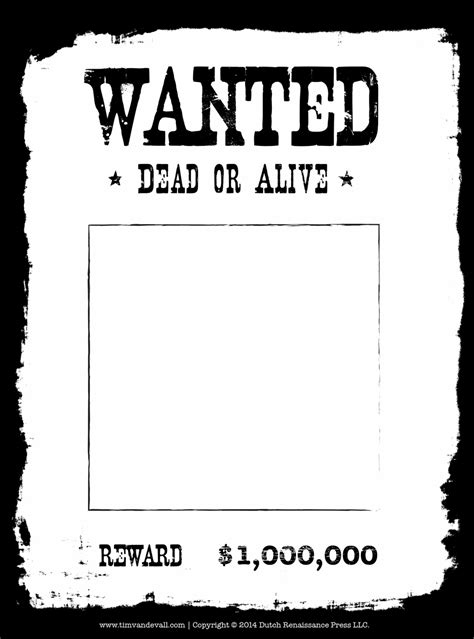 Americas Most Wanted Poster Template