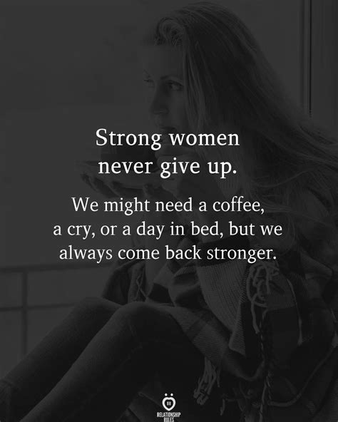 Strong Woman Never Give Up Hettie Annecorinne