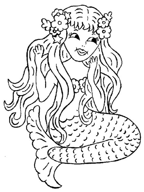 Mermaid Printable Coloring Pages Free Coloring Home