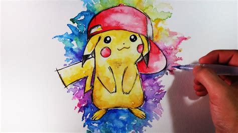 Saber dibujar es cuestión de práctica y con estos videotutoriales paso a paso no habrá dibujo que se te resista. Cómo Dibujar a Pikachu con acuarelas (Multicolor) | How to ...