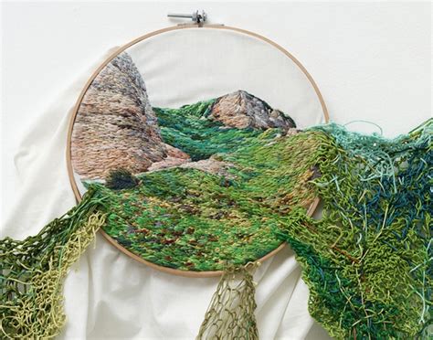 Artist Uses Colorful Embroidery To Explore Natural Forms