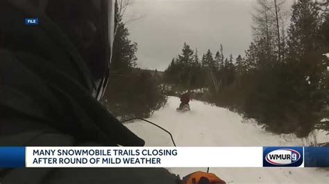 Many Nh Snowmobile Trails Close Because Of Mild Temperatures