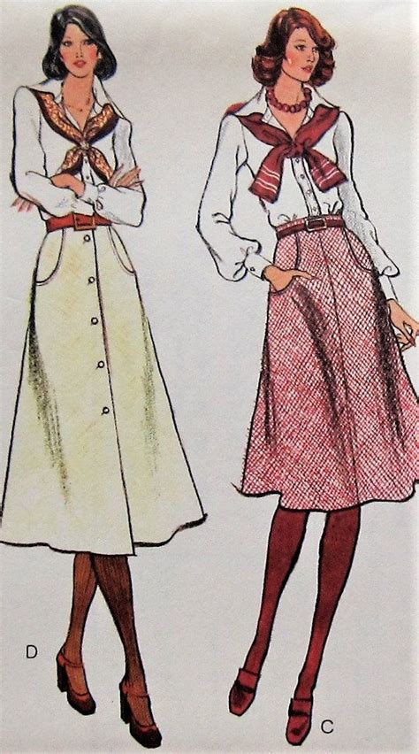 Vintage Skirt Sewing Pattern Uncut Vogue 9003 Etsy Skirt Patterns