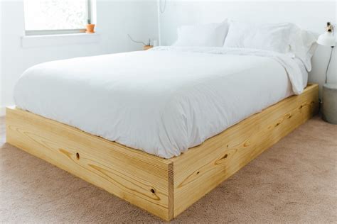 Easy Queen Bed Platform Plans — Maker Gray Diy Platform Bed Diy
