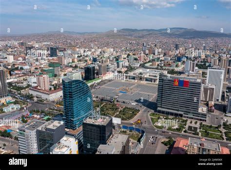 Aerial View Of Center Of Ulaanbaatar Mongolia Stock Photo Alamy