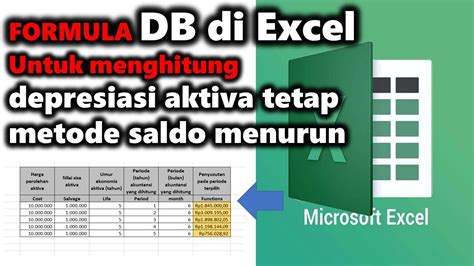 Tutorial Excel Formula Db Untuk Menghitung Beban Penyusutan Aktiva