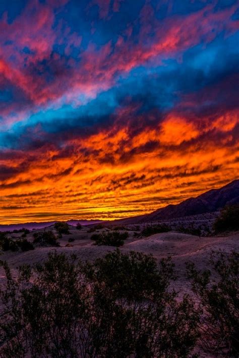 Desert Sunrise By Goldone Desert Sunrise Nature Pictures Beautiful Sky