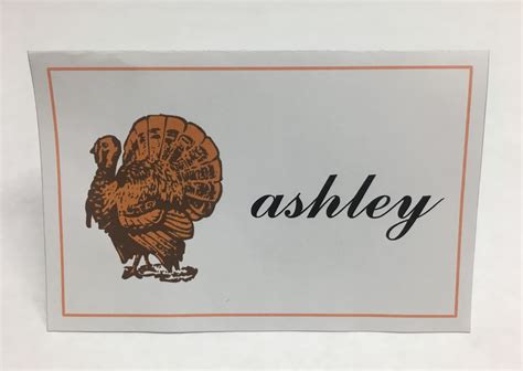 Diy Printable Thanksgiving Turkey Name Cards The Well Dressed Table