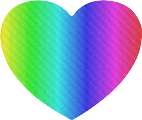 Rainbow Heart In A Line Transparent Clipart Full Size Clipart