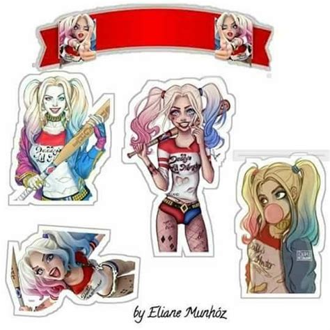 Alerquina Harley Quinn Sticker Joker And Harley Quinn Marvel Birthday