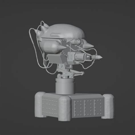 3d Printable Sentry Turret By Goodcat3d