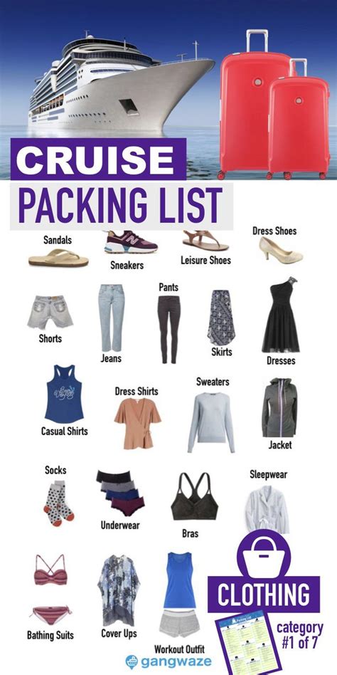 Cruise Packing List Ultimate 2023 Checklist With Printable Pdf