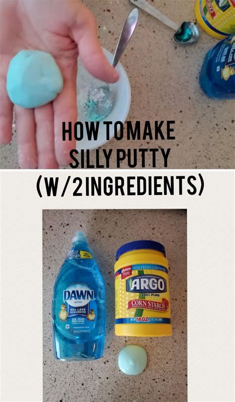 How To Make Sully Putty W 2 Ingredients On The Counter For Cleaning
