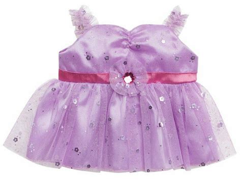 Pin By Chloe Crothers On Build A Bear Bear Outfits Purple Tulle Dress Build A Bear
