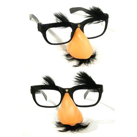 Funny Nose Glasses Toy Groucho Marx Big Nose Black Mustache