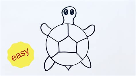 How To Draw A Turtle Easy At Drawing Tutorials