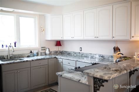 A wide variety of styles, sizes and materials allow you to easily find the perfect dressers & chests for your home. Two Toned Kitchen Cabinet Painting - FunCycled