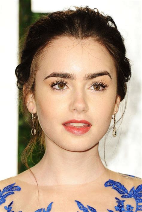 Eyebrows Lily Collins Imperfections Beautiful Stunner Style Lily