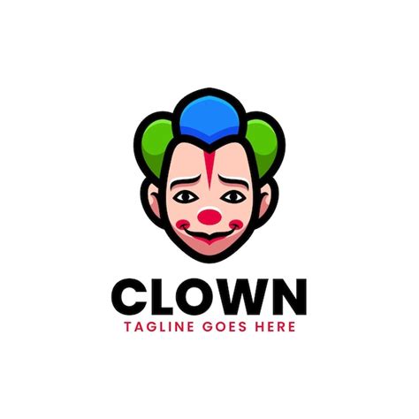Premium Vector Vector Logo Illustration Clown Mascot Cartoon Style