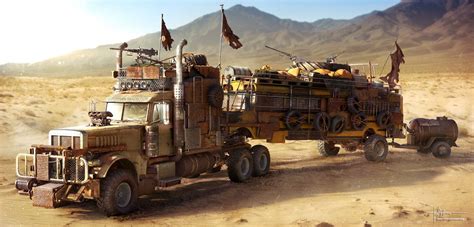 Wasteland Truck Post Apocalyptic Apocalypse Apocalyptic