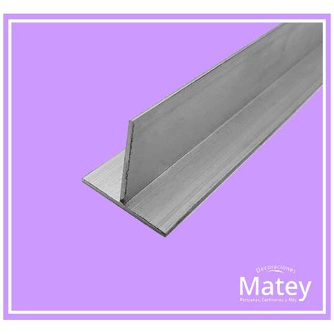 Perfil T En Aluminio Natural Decoraciones Matey