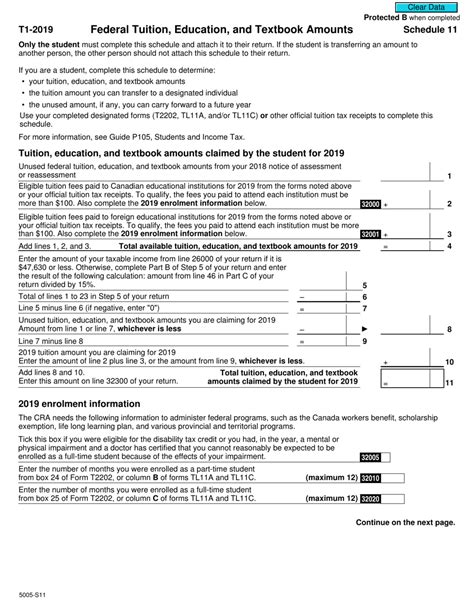 Form 5005 S11 Schedule 11 Download Fillable Pdf Or Fill Online Federal