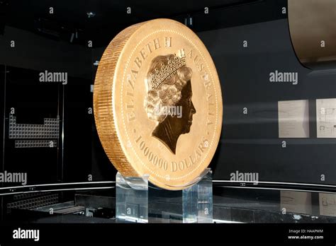 Worlds Largest Gold Coin Perth Australia Stock Photo Alamy
