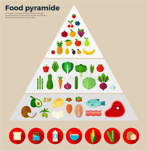 Pir Mide Alimenticia Principio Del Icono Del Vector Saludable De