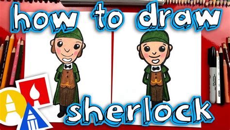 How To Draw Sherlock From Sherlock Gnomes Art For Kids Hub