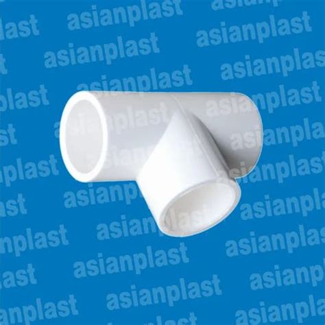 Asian Plast Female White Upvc Plain Tee Plumbing At Rs 12piece In Gondal