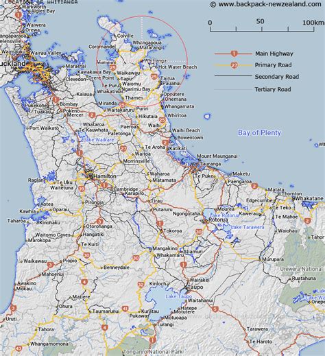 Where Is Whitianga Map New Zealand Maps